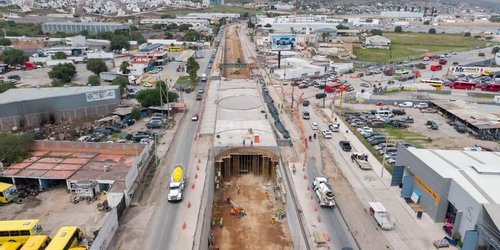 Paso inferior de Circuito Potosī y Av. de las Torres quedará listo para FENAPO