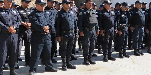 Personal de seguridad en SLP sin equipo de protección ante pandemia